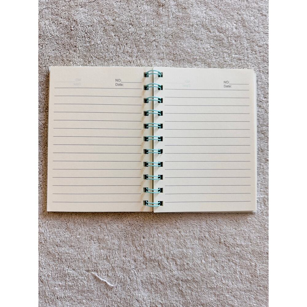 Snoopy peanuts riding a skateboard spiral notebook green lined sheets - Picture 4 of 4